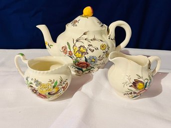 Vintage Teapot & Creamers - Copeland Spode Gainsborough Collection