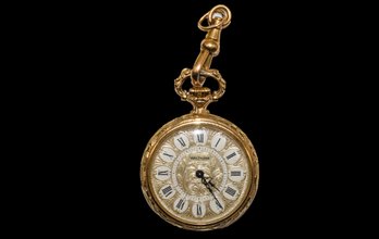 Beautiful Vintage Lady Waltham Pocket Watch Working Windup