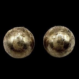 Vintage Solid Ball Stud Earrings