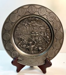 Bicentennial Of USA Commemorative Pewter Plate