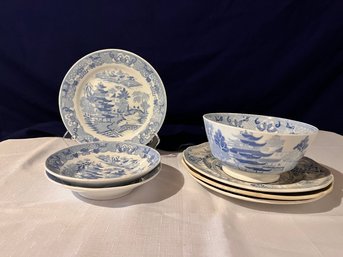 Vintage Asian Dish Lot - DD