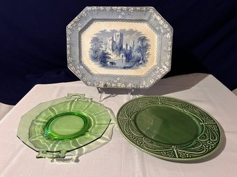 Collection Of 3 Vintage Platters - Lot GG