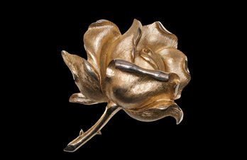 Crown Trifari Rose Brooch 1961 Alfred Phillipe Design