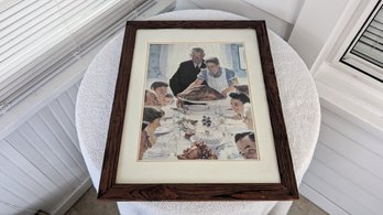 ARTIST Norman Rockwell FREEDOM FROM FEAR Print Illustrated: Thanksgiving Painting