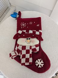 Jolly Snowman Christmas Stocking