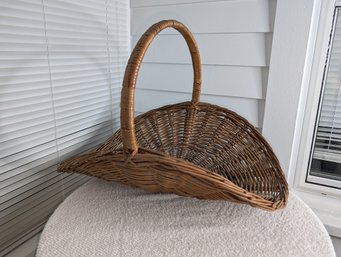 Vintage Wicker Gathering Basket