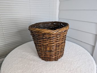 Vintage Wicker Waste Basket