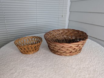 Vintage Wicker Basket Set