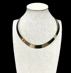 Egyptian Inspired Shiny Brass Collar Necklace