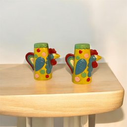 Chalkware Japan Rooster Shakers