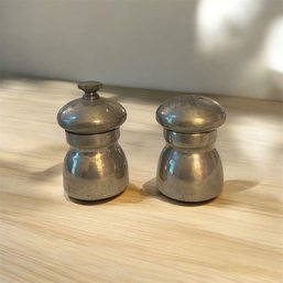 Raimond Pewter Salt And Pepper Shakers