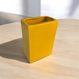 Bauer Yellow Rectangular Vase