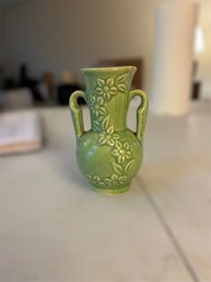 Shawnee Green Floral Vase