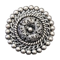 Beautiful Vintage Ornate Silver Plate Brooch