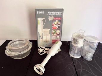 Braun Hand Blender & Accessories & Pyrex Dishes