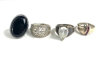 Four Sterling Rings