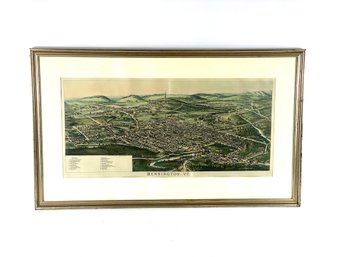 Large Bennington Vermont Lithograph.