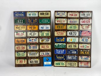 Vintage Kellog's License Plates