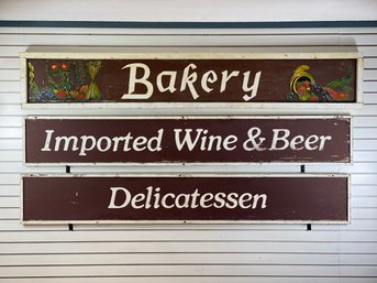 Large Vintage BAKERY Signs.