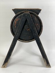 Primitive Butter Churn Plant Stand