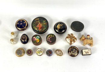 Large Group Of Pill Boxes And Smalls.