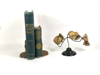 Early Doctors Lot Two Books And Display Model.