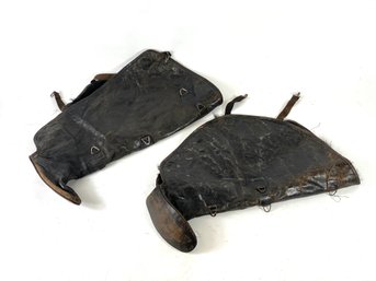 Early Pair Of Leather Cowboy Chaps