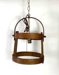 Custom Firkin Frame Hanging Light