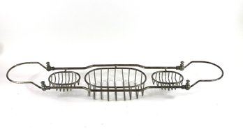 Early Cast Iron Bath Tub Caddy.