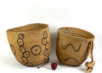 Early Decorated  African Basket