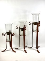 Three Large Candle Stands