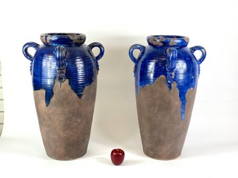 Two Tall Contemporary Vases