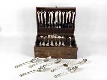 Set Of Reed And Barton Silver Plated Flatware