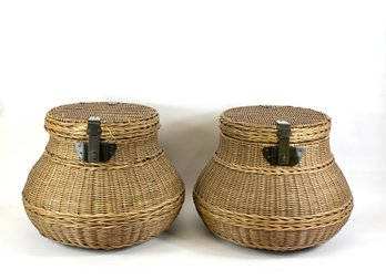 Pair Of Large Contemporary Baskets