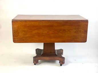 Two Drawer Drop Leaf Game Table