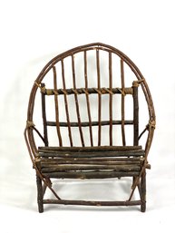 Vintage Mini Adirondack Twig Chair