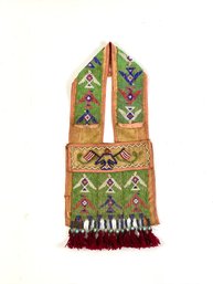 Wonderful 19th C. Native American Child's Bandolier Bag