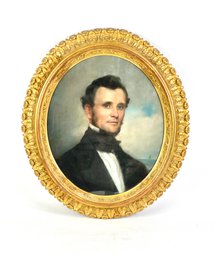 Early Portrait Of Young Sea Captian  In Beautiful  Oval Frame