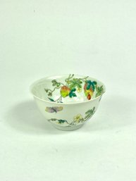Early Chinese Bowl With Pears And Butterfly