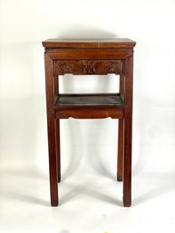 Rose Wood Chinese Stand With Carving