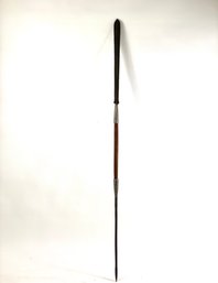 Hand Forged African Spear Made Of Wood And Metal