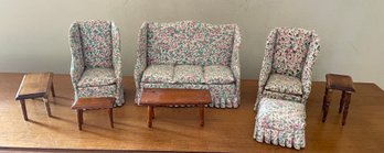 Vintage Dollhouse Living Room Furniture