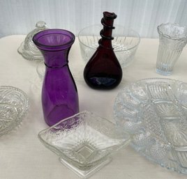 Lot Of Vintage Glassware