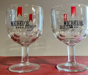 Pair Of Michelob Goblets