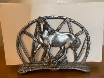 Equestrian Petwer Stationary/napkin Holder