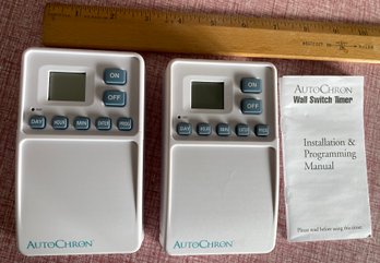 Pair Of Auto Chron Wall Switch Timers