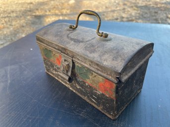 Antique Little Metal Trinket Box