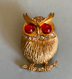 Vintage Owl Brooch