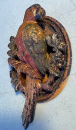 Early Metal Parrot Door Knocker