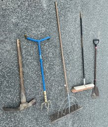 Vintage Lot Of Yard Tools